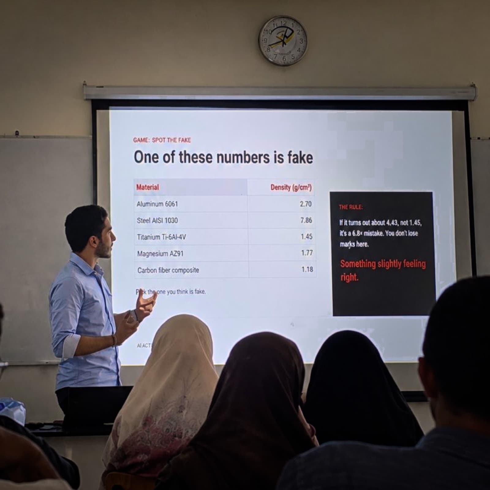 Mohammad Zbib leading the AI Agents workshop at Al Maaref University, photo 2